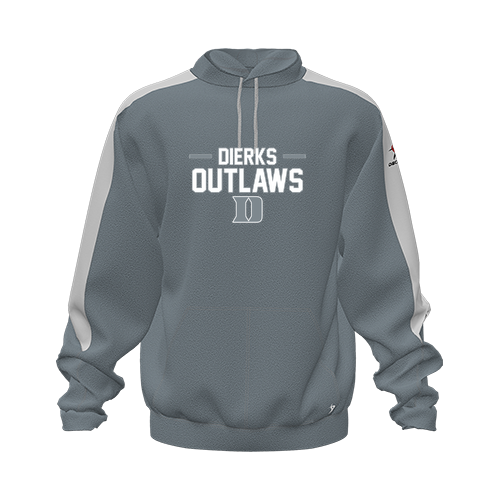 [CUS-DFW-HOOD-FLC-LSL-GRY-YXS-LOGO3] Hoodie (Youth XS, Gray, Logo 3)