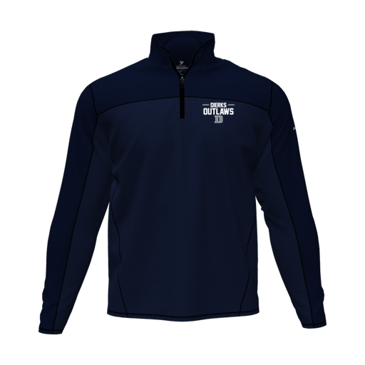[CUS-DFW-QTRZ-PER-LSL-NVY-AS-LOGO3] Quarter Zip Pullover (Adult S, Navy, Logo 3)