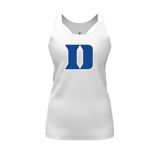 [FT0TRBWH-FYS-LOGO1] Decker Racerback Tank Top (Female Youth S, White, Logo 1)