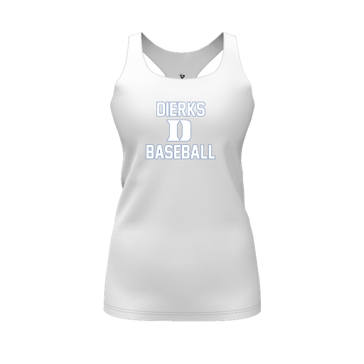[FT0TRBWH-FYS-LOGO2] Decker Racerback Tank Top (Female Youth S, White, Logo 2)