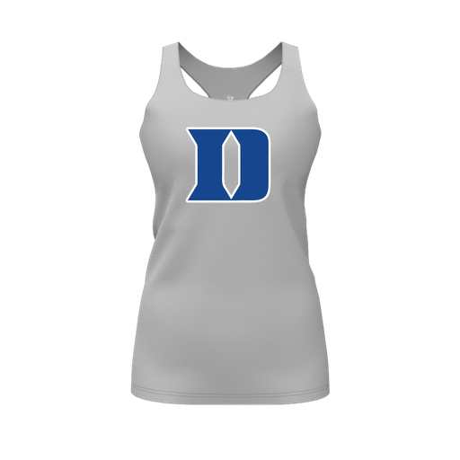 [FT0TRBGY-FYS-LOGO1] Decker Racerback Tank Top (Female Youth S, Gray, Logo 1)