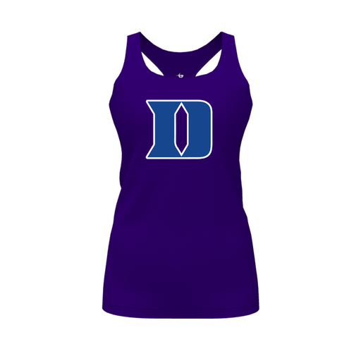 [CUS-DFW-RCBK-PER-PUR-FYS-LOGO1] Racerback Tank Top (Female Youth S, Purple, Logo 1)
