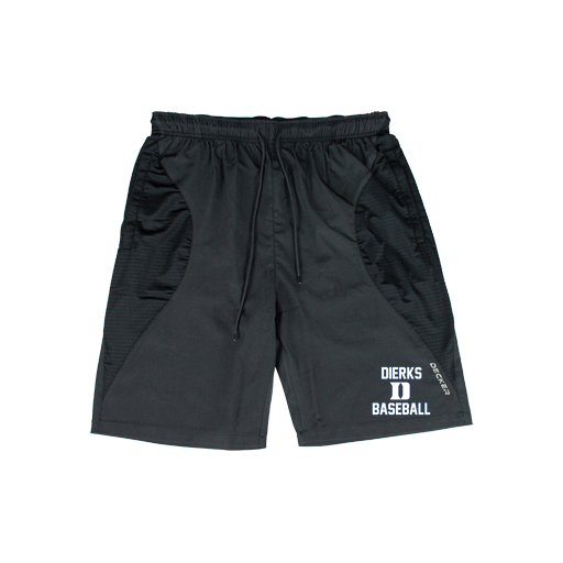 [CUS-DFW-SHOR-PER-CRV-BLK-YXXS-LOGO2] Shorts (Curve Shorts) (Youth XXS, Black, Logo 2)