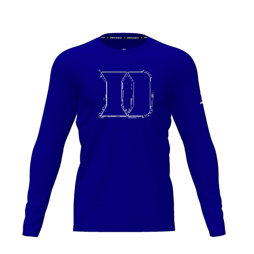 [FTLCDFRY-YXS-LOGO1] Dri Fit Performance T-Shirt (Youth XS, Royal, Logo 1, Long Sleeve)