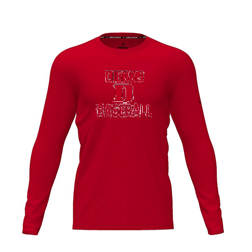 [FTLCDFRD-YXS-LOGO2] Dri Fit Performance T-Shirt (Youth XS, Red, Logo 2, Long Sleeve)