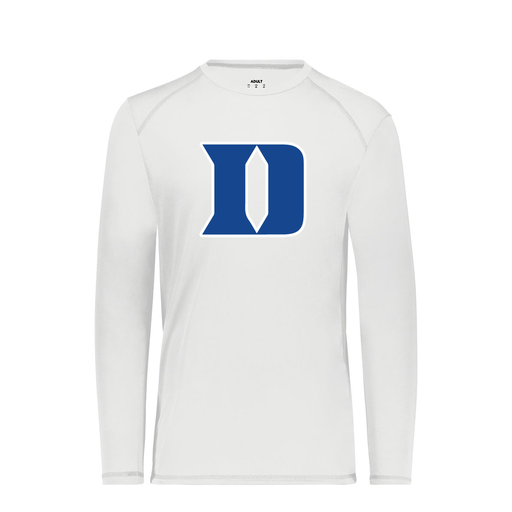 [6845.005.S-LOGO1] Men's SoftTouch Long Sleeve (Adult S, White, Logo 1)