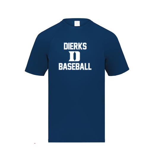 [2791.065.S-LOGO2] Youth Smooth Sport T-Shirt (Youth S, Navy, Logo 2)