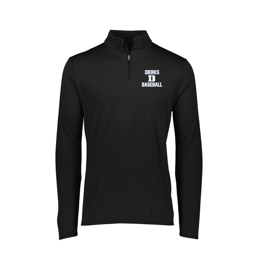 [FTLQFLBK-FAXS-LOGO2] Decker Women's Flex-Lite 1/4 Zip Shirt (Female Adult XS, Black, Logo 2)