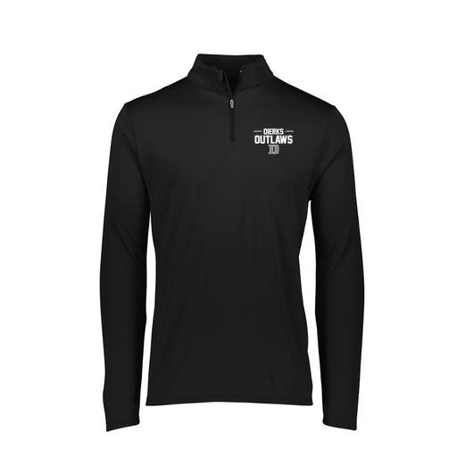[FTLQFLBK-FAXS-LOGO3] Decker Women's Flex-Lite 1/4 Zip Shirt (Female Adult XS, Black, Logo 3)