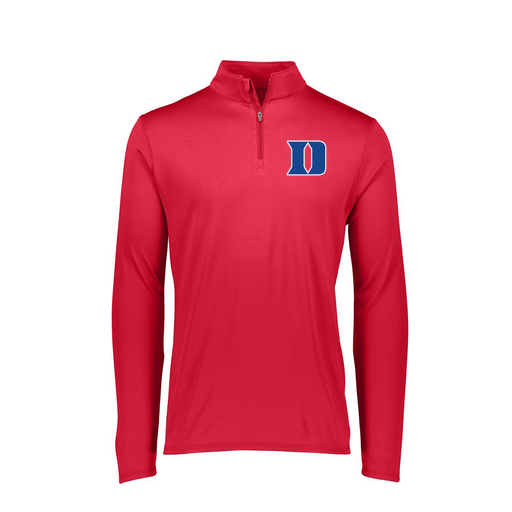[FTLQFLRD-FAXS-LOGO1] Decker Women's Flex-Lite 1/4 Zip Shirt (Female Adult XS, Red, Logo 1)