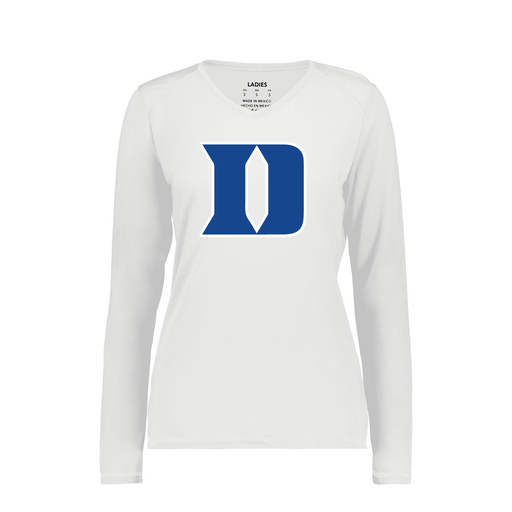 [6847.005.XS-LOGO1] Women's SoftTouch Long Sleeve (Female Adult XS, White, Logo 1)