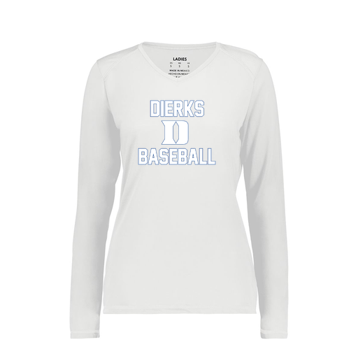 [6847.005.XS-LOGO2] Women's SoftTouch Long Sleeve (Female Adult XS, White, Logo 2)