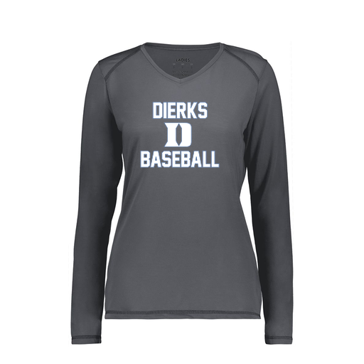 [6847.98D.XS-LOGO2] Women's SoftTouch Long Sleeve (Female Adult XS, Gray, Logo 2)