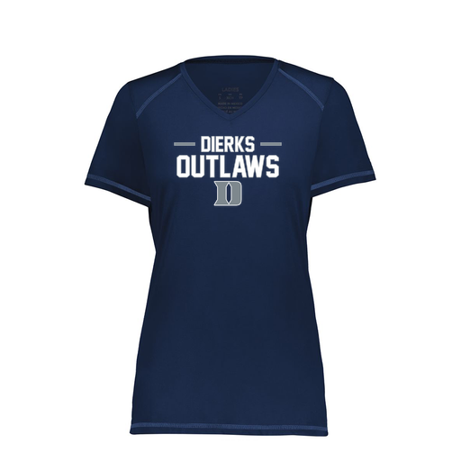 [6844.065.XS-LOGO3] Women's SoftTouch Short Sleeve (Female Adult XS, Navy, Logo 3)