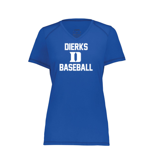 [6844.060.XS-LOGO2] Women's SoftTouch Short Sleeve (Female Adult XS, Royal, Logo 2)