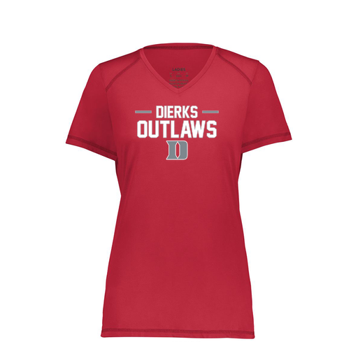 [6844.083.XS-LOGO3] Women's SoftTouch Short Sleeve (Female Adult XS, Red, Logo 3)