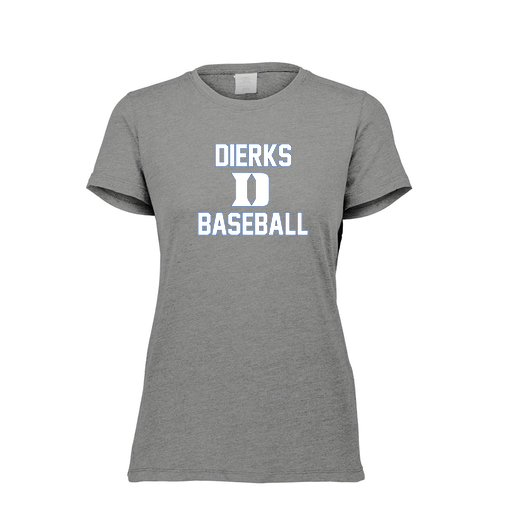[FTSCUBGY-FAXS-LOGO2] Decker Women's Tri-Blend T-Shirt - Short Sleeve (Female Adult XS, Gray, Logo 2)