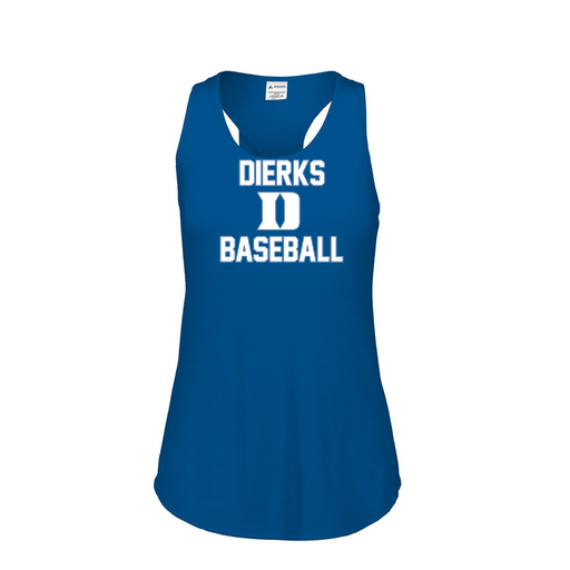 [3078.U55.S-LOGO2] Ladies Tri Blend Tank Top (Female Adult S, Royal, Logo 2)
