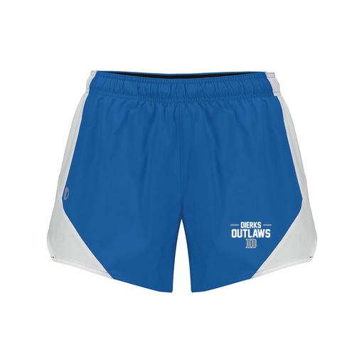 [229489.H02.S-LOGO3] Girls Olympus Shorts (Female Youth S, Royal, Logo 3)