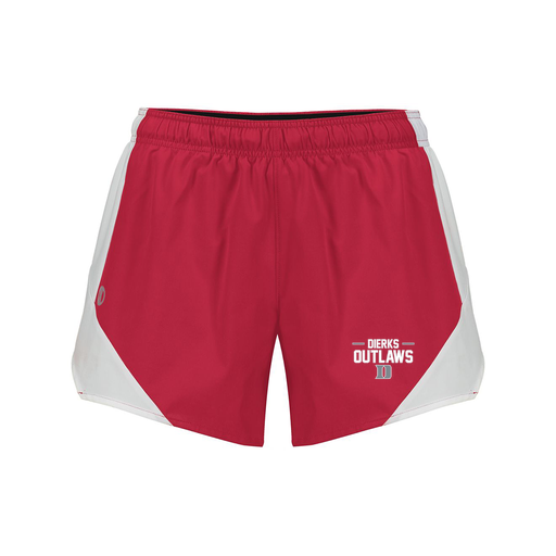 [229489.H01.S-LOGO3] Girls Olympus Shorts (Female Youth S, Red, Logo 3)