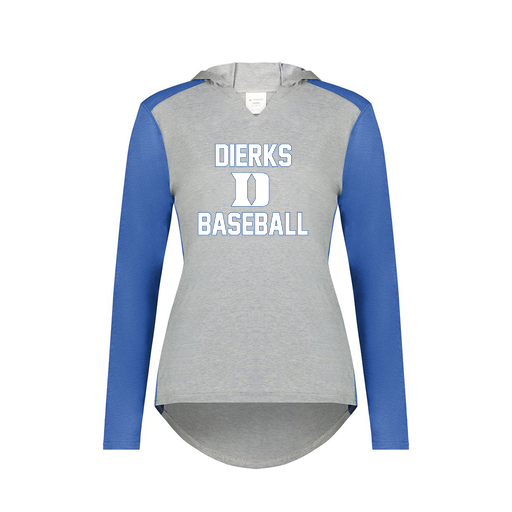 [6902.28V.XS-LOGO2] Ladies Vintage Hoodie (Female Adult XS, Royal, Logo 2)