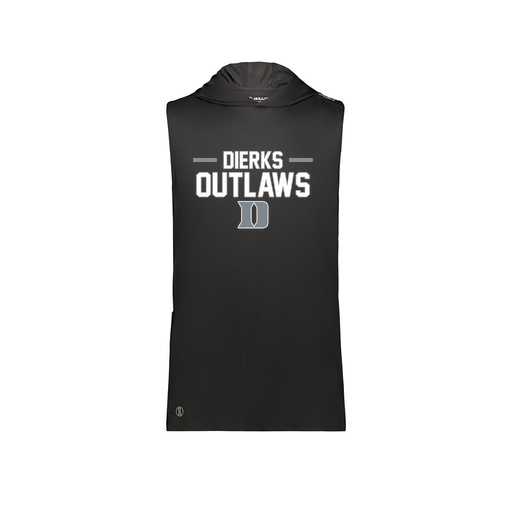 [222590.080.XS-LOGO3] Men's CoolDry Sleeveless Hoodie (Adult XS, Black, Logo 3)