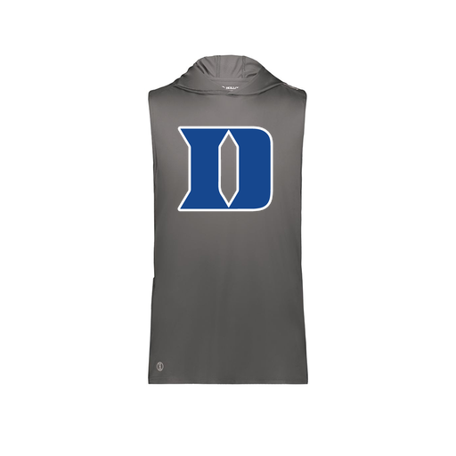 [222590.98D.XS-LOGO1] Men's CoolDry Sleeveless Hoodie (Adult XS, Gray, Logo 1)