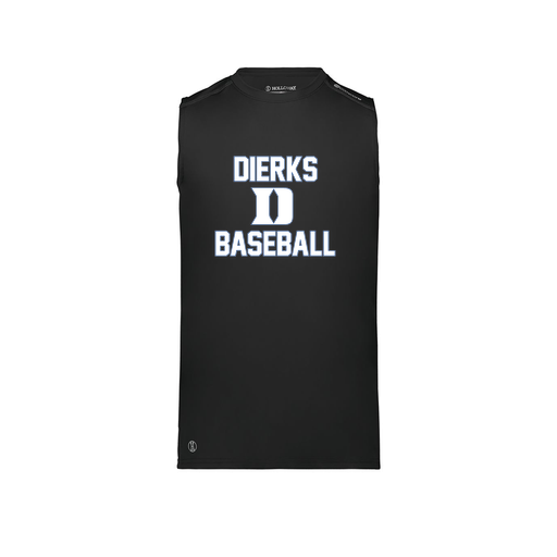 [222593.080.S-LOGO2] Men's CoolDry TankTop (Adult S, Black, Logo 2)