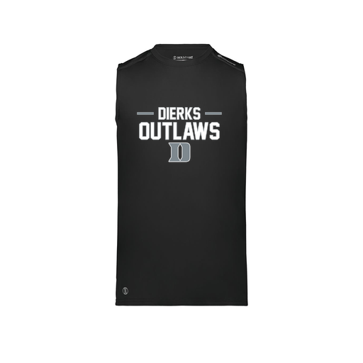 [222593.080.S-LOGO3] Men's CoolDry TankTop (Adult S, Black, Logo 3)