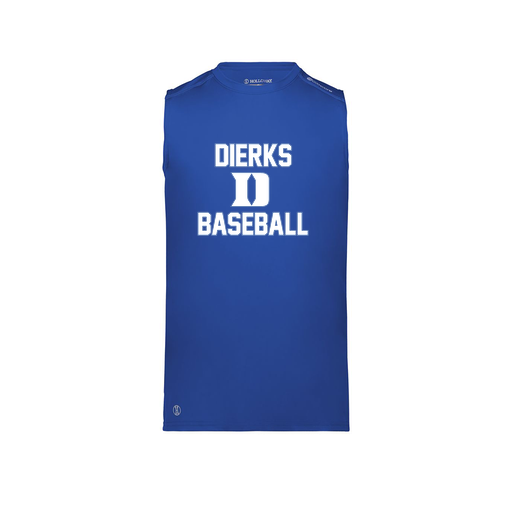[222593.060.S-LOGO2] Men's CoolDry TankTop (Adult S, Royal, Logo 2)