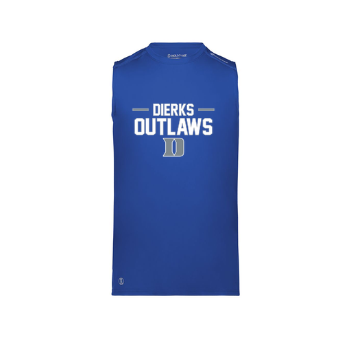 [222593.060.S-LOGO3] Men's CoolDry TankTop (Adult S, Royal, Logo 3)