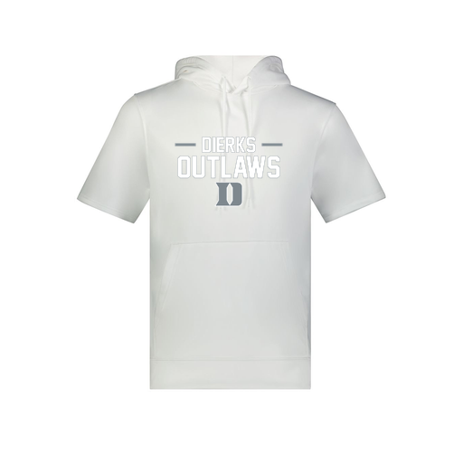 [6871.005.S-LOGO3] Men's Dri Fit Short Sleeve Hoodie (Adult S, White, Logo 3)