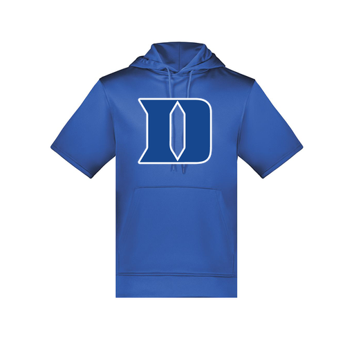 [6871.060.S-LOGO1] Men's Dri Fit Short Sleeve Hoodie (Adult S, Royal, Logo 1)