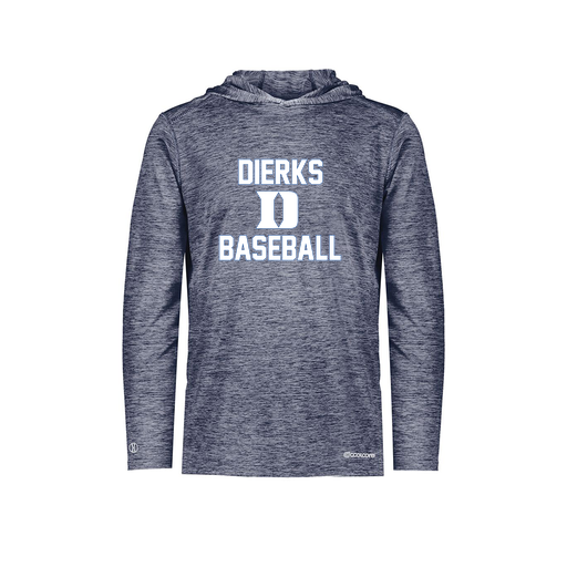 [FOLHCGNV-AS-LOGO2] Decker Men's Charge Hoodie (Adult S, Navy, Logo 2)