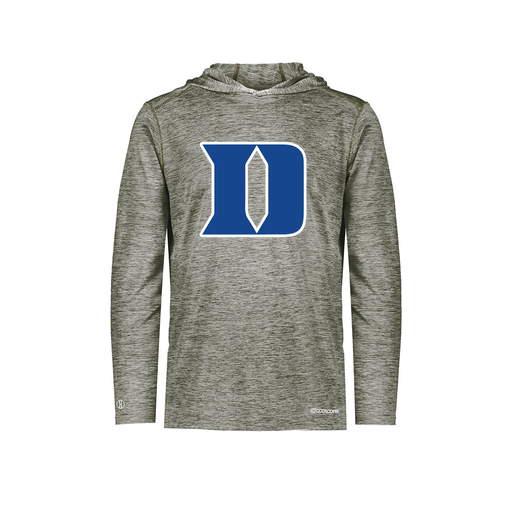 [FOLHCGGY-AS-LOGO1] Decker Men's Charge Hoodie (Adult S, Gray, Logo 1)