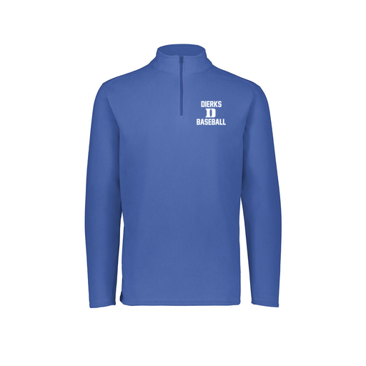 [6863.060.XS-LOGO2] Men's MicroFleece 1/4 Zip Pullover (Adult XS, Royal, Logo 2)