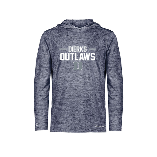 [FOLHCGNV-YS-LOGO3] Decker Youth Charge Hoodie (Youth S, Navy, Logo 3)