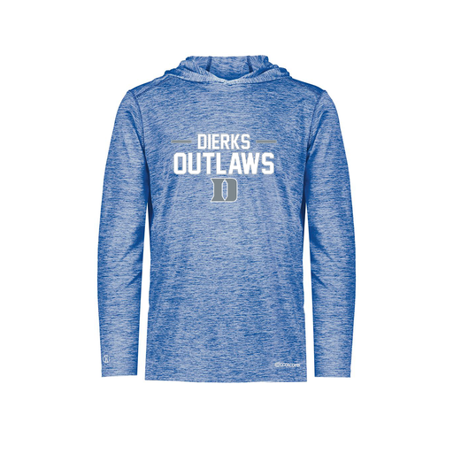 [FOLHCGRY-YS-LOGO3] Decker Youth Charge Hoodie (Youth S, Royal, Logo 3)