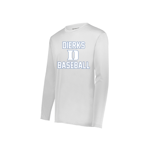 [222822.005.XS-LOGO2] Men's LS Smooth Sport Shirt (Adult XS, White, Logo 2)