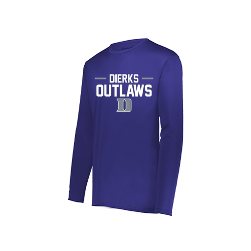[222822.747.XS-LOGO3] Men's LS Smooth Sport Shirt (Adult XS, Purple, Logo 3)