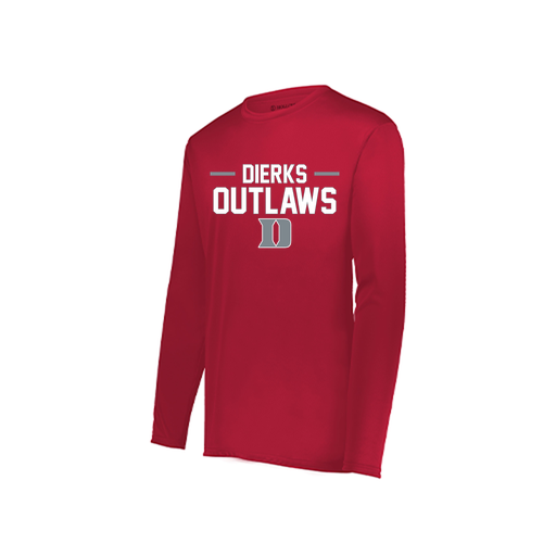 [222822.083.XS-LOGO3] Men's LS Smooth Sport Shirt (Adult XS, Red, Logo 3)