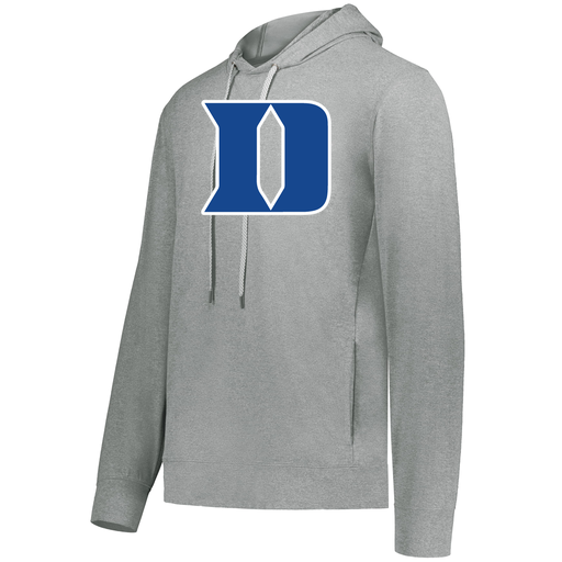 [222598.E83.S-LOGO1] Men's Ventura Thin Knit Hoodie (Adult S, Silver, Logo 1)