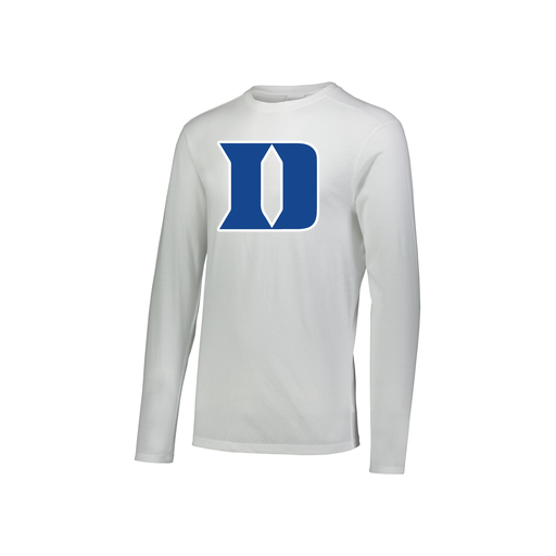 [FTLCUBWH-YS-LOGO1] Decker Youth Tri-Blend T-Shirt - Long Sleeve (Youth S, White, Logo 1)