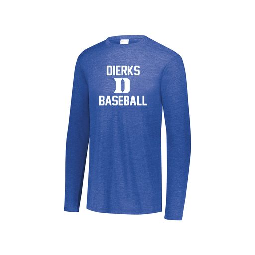 [3076.U55.S-LOGO2] Youth LS Ultra-blend T-Shirt (Youth S, Royal, Logo 2)
