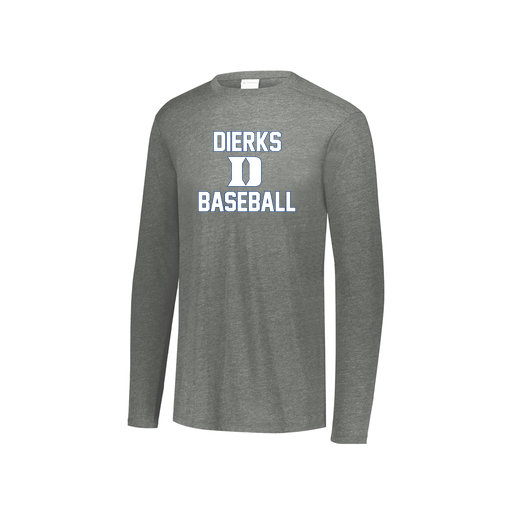 [3076.013.S-LOGO2] Youth LS Ultra-blend T-Shirt (Youth S, Gray, Logo 2)