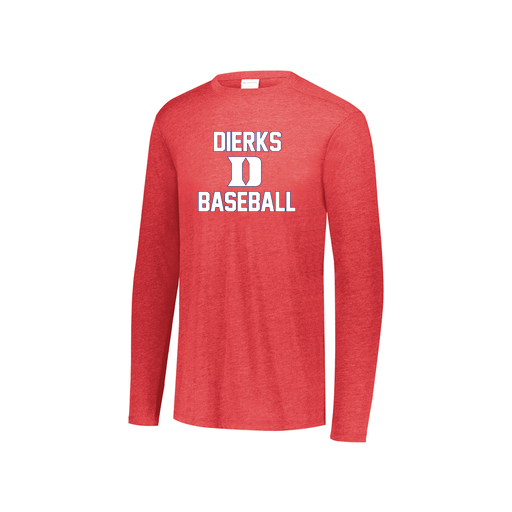 [3076.V96.S-LOGO2] Youth LS Ultra-blend T-Shirt (Youth S, Red, Logo 2)