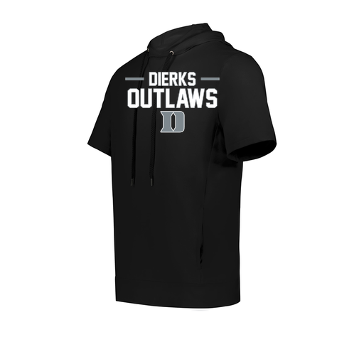 [222605.080.S-LOGO3] YOUTH VENTURA SOFT KNIT SHORT SLEEVE HOODIE (Youth S, Black, Logo 3)