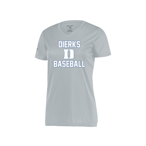 [222820.099.S-LOGO2] Ladies Movement Dri Fit Shirt (Female Adult S, Silver, Logo 2)