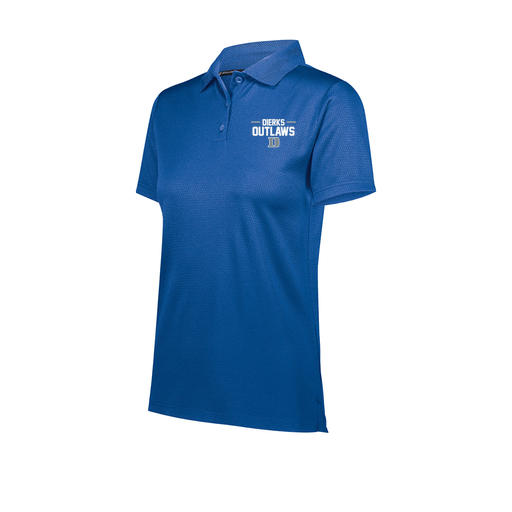 [222768.060.XS-LOGO3] Ladies Prism Polo (Female Adult XS, Royal, Logo 3)