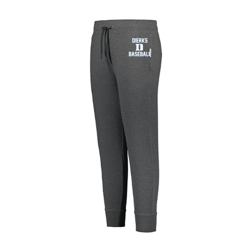 [222799.E83.XS-LOGO2] LADIES VENTURA SOFT KNIT JOGGER (Female Adult XS, Gray, Logo 2)